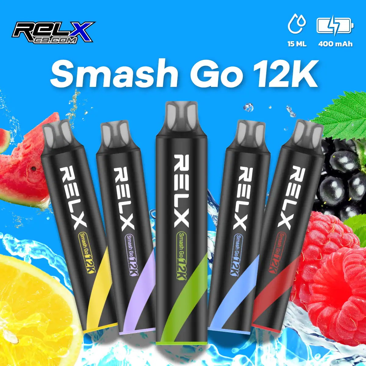 Relx Smash Go 悅刻12000口拋棄式電子煙|免充免設定・隨拿隨抽 RELX Smash Go 悅刻12000口拋棄式電子煙|免充免設定・隨拿隨抽